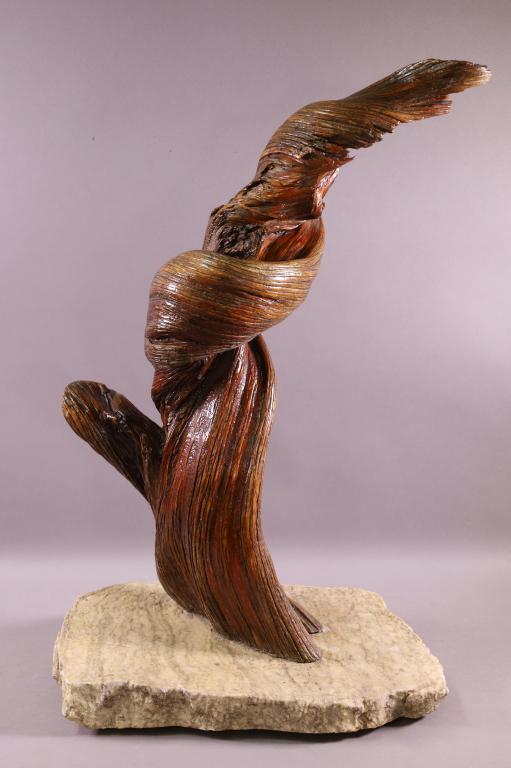 LARGE WOOD SCULPTURE (1 of 4)