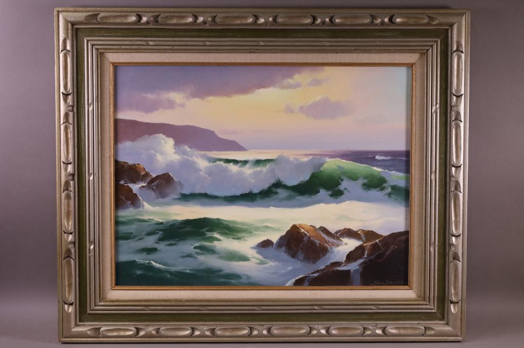 EARL DANIELS "LAGUNA BEACH CA" PAINTING (1 of 3)