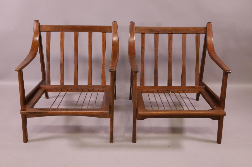 PAIR OF MID CENTURY MODERN ARM CHAIRS (1 of 5)