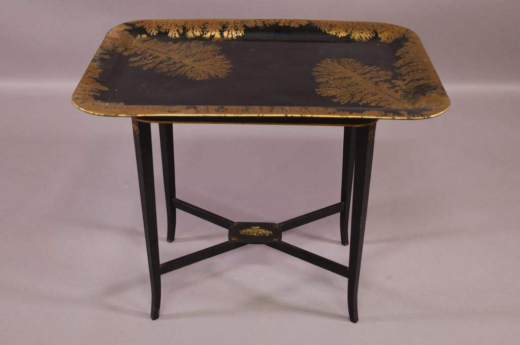 TOLE PAINTED TRAY TABLE (1 of 3)