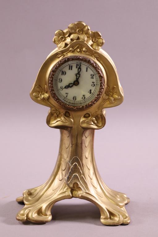 ART NOUVEAU SHELF CLOCK (1 of 2)