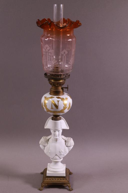 19TH CENTURY NAPOLEAN OIL LAMP (1 of 2)
