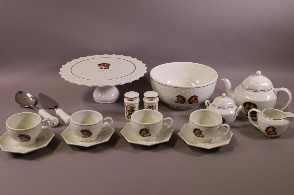 17 PC. HUMMEL THEMED PORCELAIN TEA SET (1 of 5)