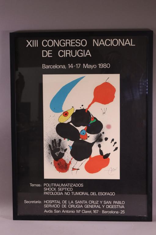 JOAN MIRO FRAMED PRINT (1 of 2)