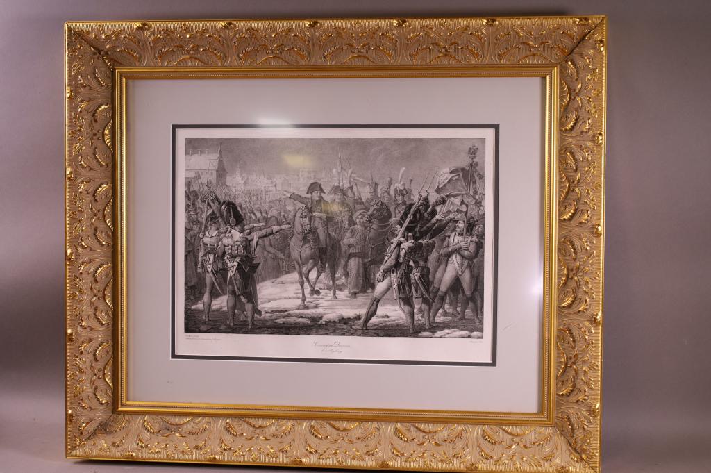 ANTIQUE NAPOLEAN FRAMED ENGRAVING (1 of 3)