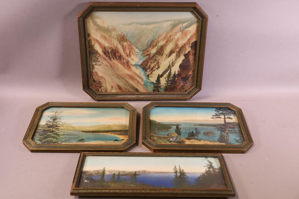 4 HAND TINTED PHOTOS INCLUDING CRATER LAKE (1 of 7)