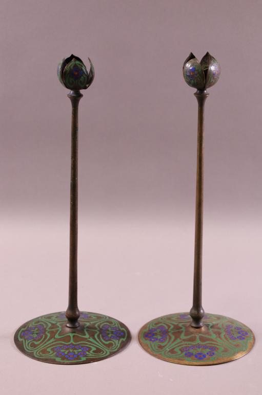 THE ART CRAFTS SHOP PAIR OF CANDLESTICKS (1 of 6)