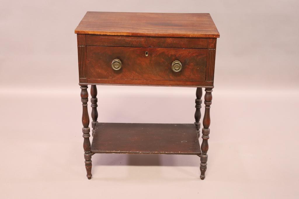 19TH CENTURY SINGLE DRAWER STAND (1 of 3)