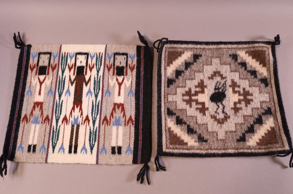 2 SMALL HANDMADE NAVAJO RUGS (1 of 5)