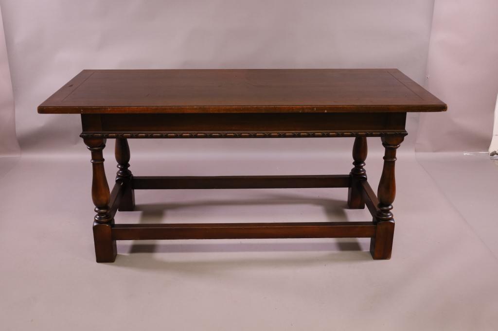 1930'S WALNUT LIBRARY TABLE (1 of 6)