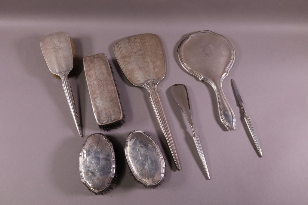 8 PIECE STERLING DRESSER ITEMS (1 of 4)