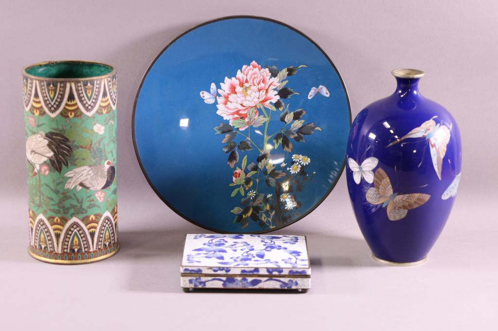 4 PIECES OF CLOISONNE (1 of 6)