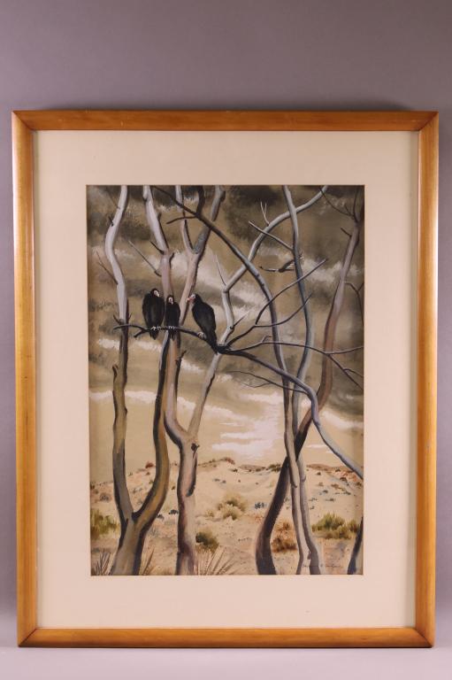 CLARENCE H. CARTER WATERCOLOR (1 of 3)