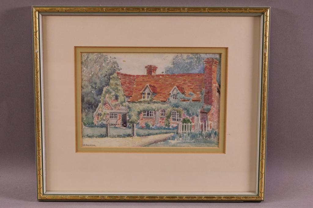 ARTHUR RACKHAM COTTAGE SCENE WATERCOLOR (1 of 4)