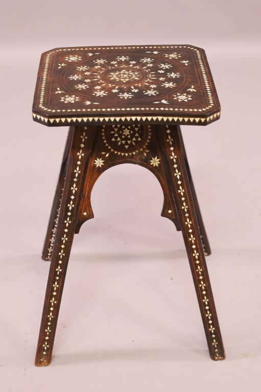 MOROCCAN INLAID SIDE TABLE (1 of 4)