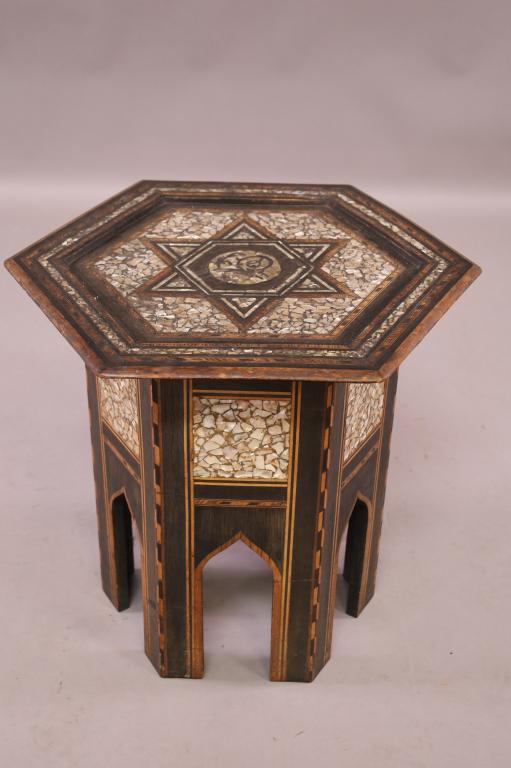 MOROCCAN INLAID SIDE TABLE (1 of 4)