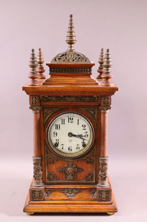 FANCY VICTORIAN ANSONIA MANTLE CLOCK (1 of 5)