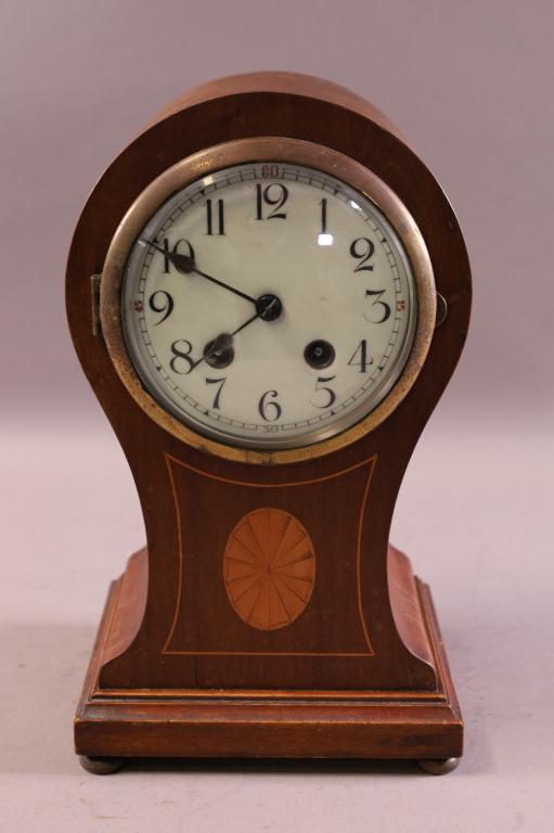 MAHOGANY SHELF CLOCK (1 of 6)