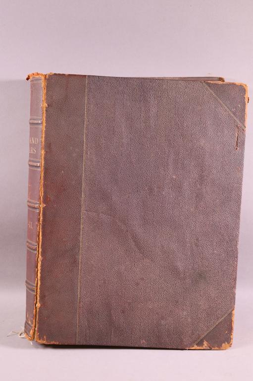 1890 THE STAGE & ITS STARS LEATHER BOUND BOOK (1 of 6)
