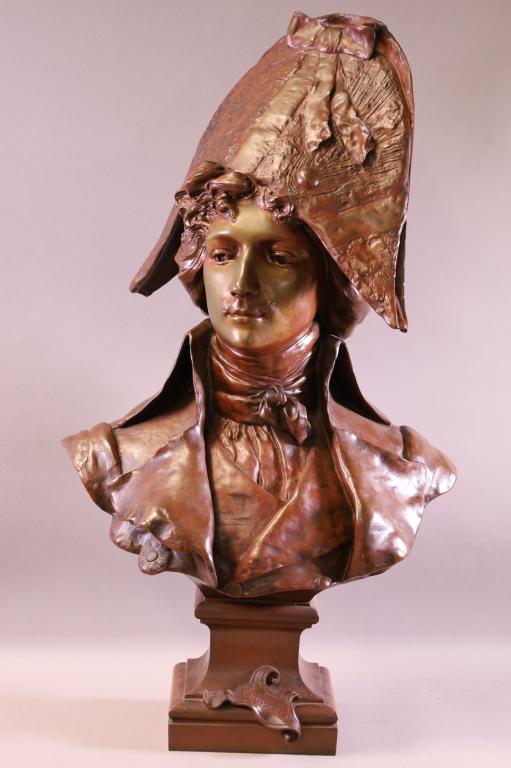 LARGE BRONZE BUST OF NAPOLEON (1 of 5)
