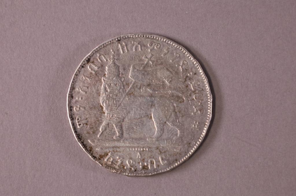 1895 ETHIOPIAN SILVER COIN (1 of 2)