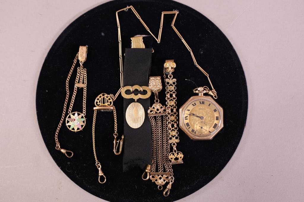VICTORIAN POCKET WATCH IN SHADOWBOX (1 of 3)