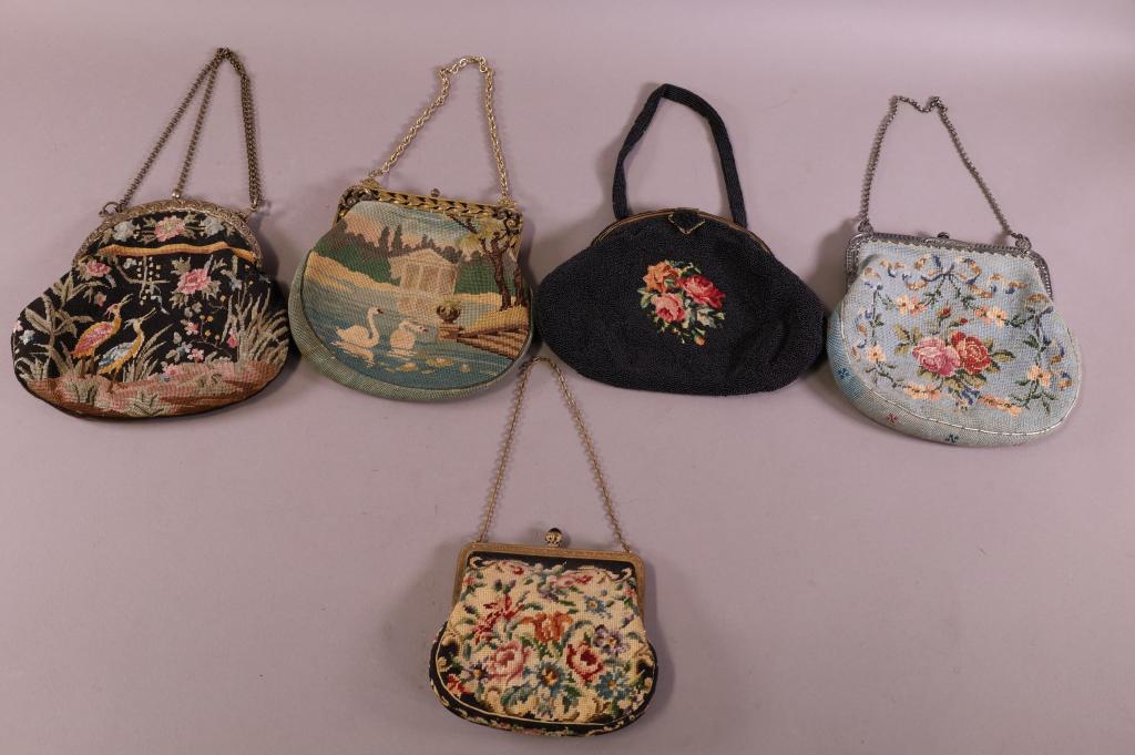 5 VINTAGE HANDBAGS (1 of 4)