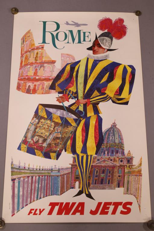 ORIGINAL TWA TRAVEL POSTER (1 of 3)
