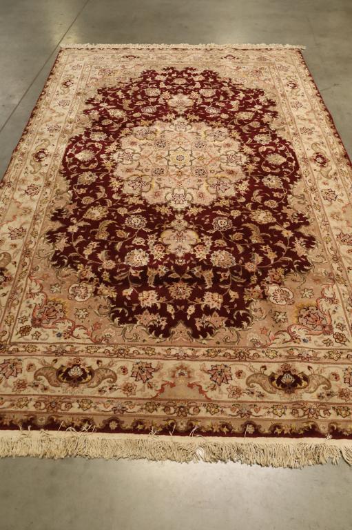 APPROX. 9' X 5'11" HANDMADE PERSIAN RUG (1 of 4)