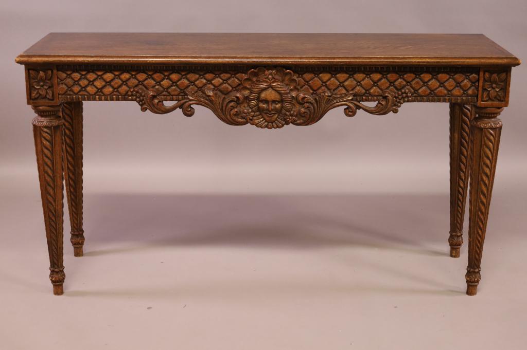 CARVED FRENCH STYLE CONSOLE TABLE (1 of 5)