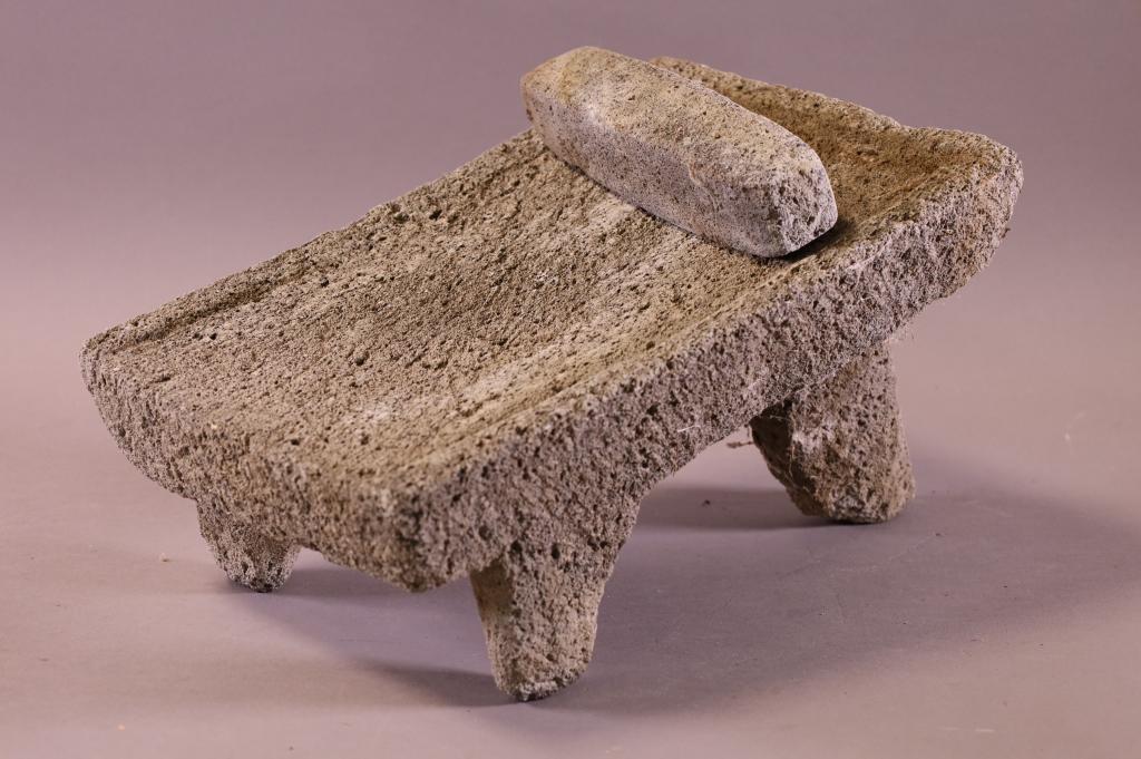 STONE MORTAR AND PESTLE (MOLCAJETE) (1 of 2)