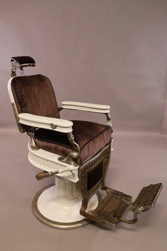 Kochs Enamel Barber Chair