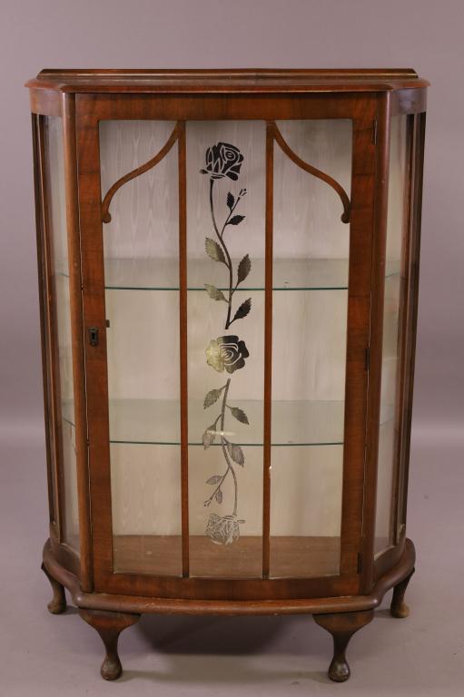 ENGLISH WALNUT CURIO (1 of 3)