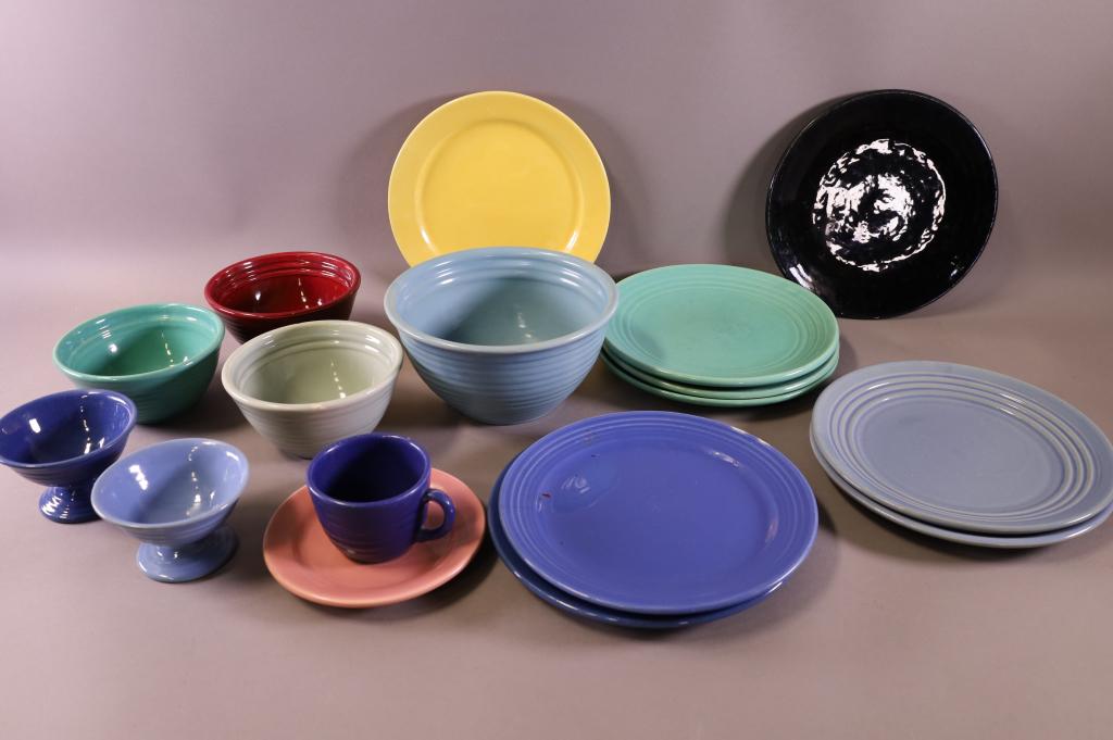 17 PIECES OF BAUER POTTERY (1 of 3)