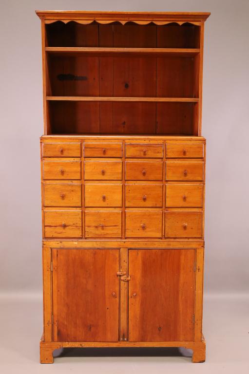 PRIMITIVE PINE APOTHECARY CABINET (1 of 4)