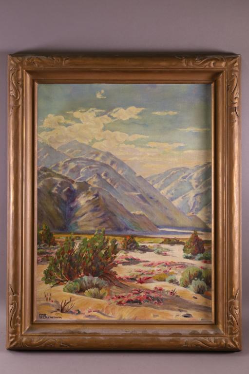 CALIFORNIA DESERT LANDSCAPE PAINTING (1 of 3)