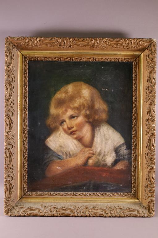 VICTORIAN PORTRAIT PAINTING OF A CHILD (1 of 2)