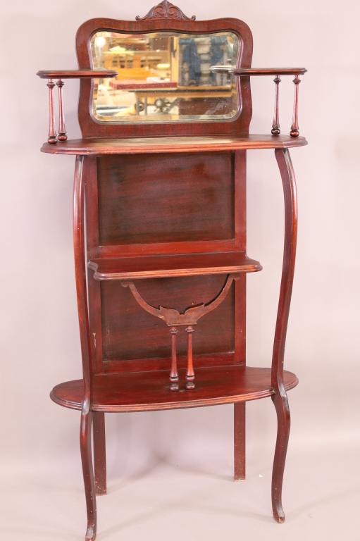 1900'S MAHOGANY ETAGERE SHELF (1 of 3)
