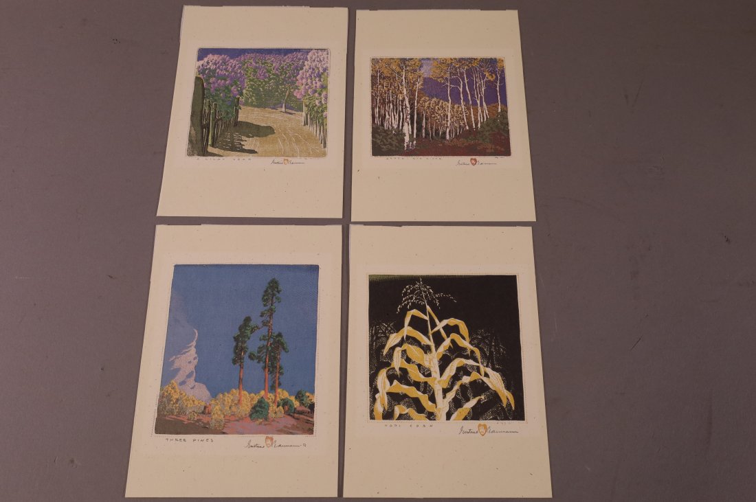 4 GUSTAVE BAUMANN PRINTS (1 of 8)