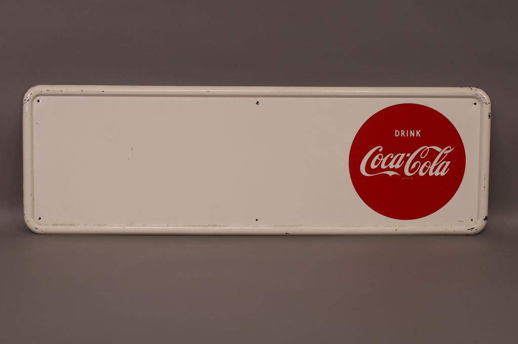 DRINK COCA-COLA METAL SIGN W/ PANEL (1 of 4)