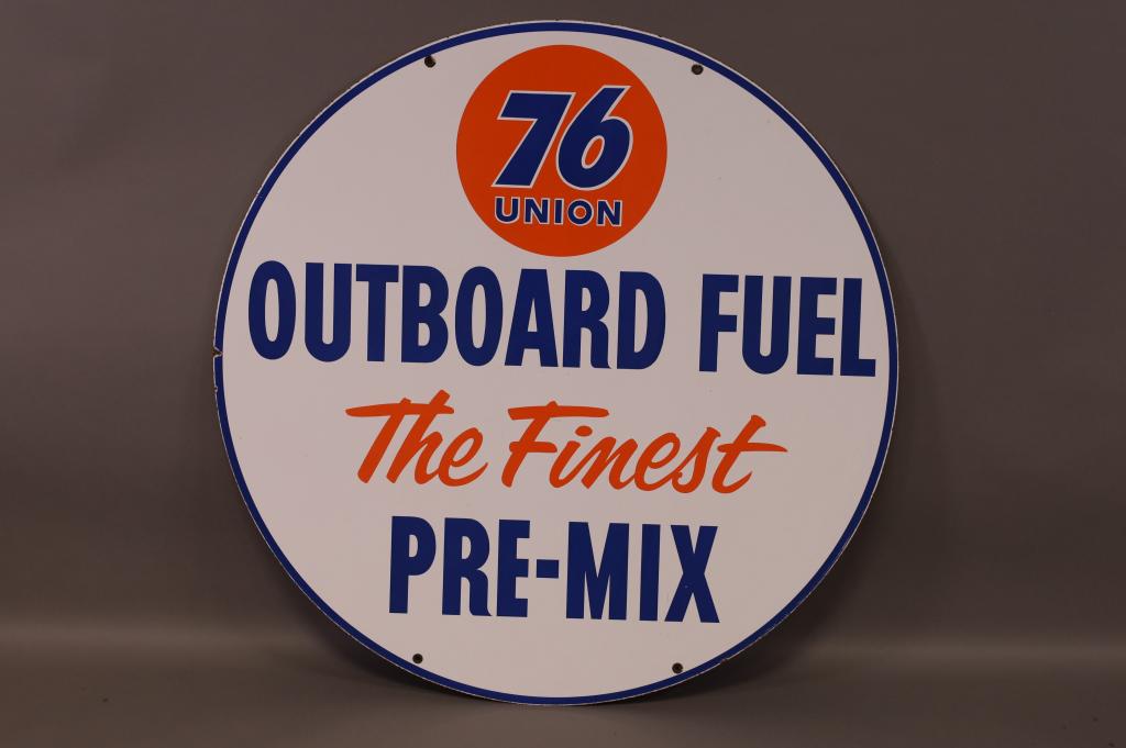UNION 76 OUTBOARD FUEL "THE FINEST'" SIGN (1 of 6)