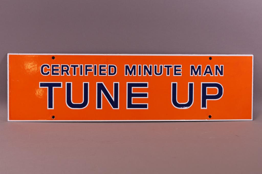 (UNION) TUNE UP PORCELAIN SIGN (1 of 3)
