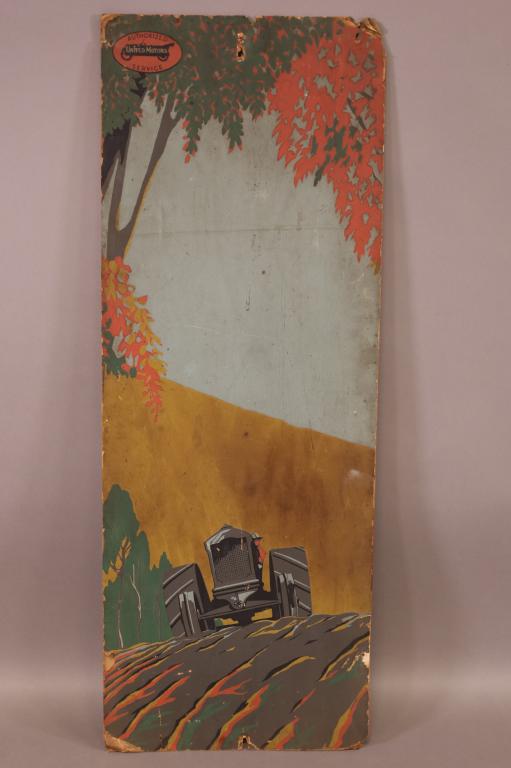 UNITED MOTOR SERVICE LOGO CARDBOARD SIGN (1 of 6)