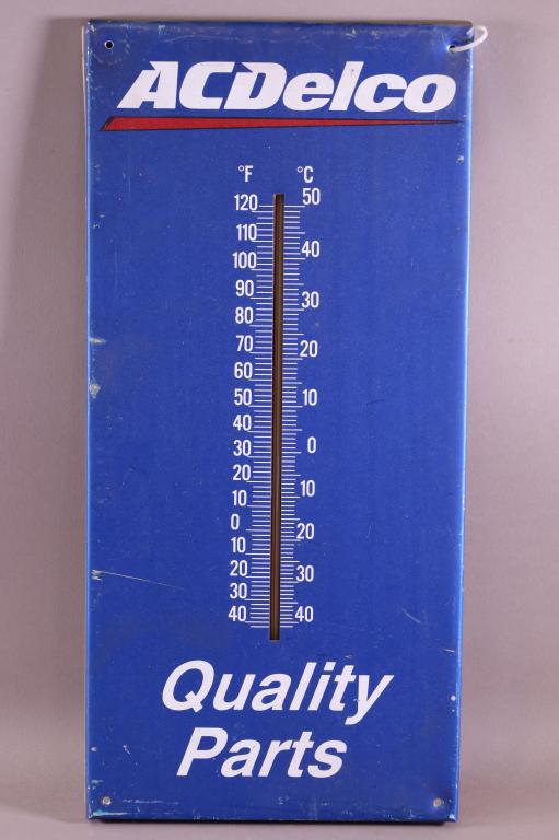 AC DELCO QUALITY PARTS METAL THERMOMETER (1 of 2)