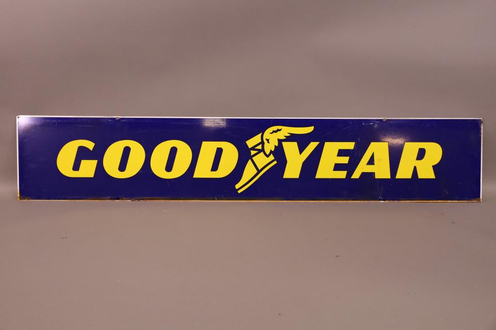 GOODYEAR W/ LOGO METAL SIGN (1 of 2)