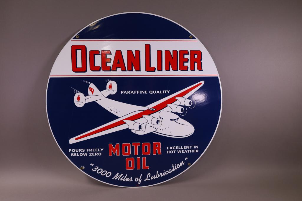 FANTASY OCEAN LINER PORCELAIN SIGN (1 of 3)