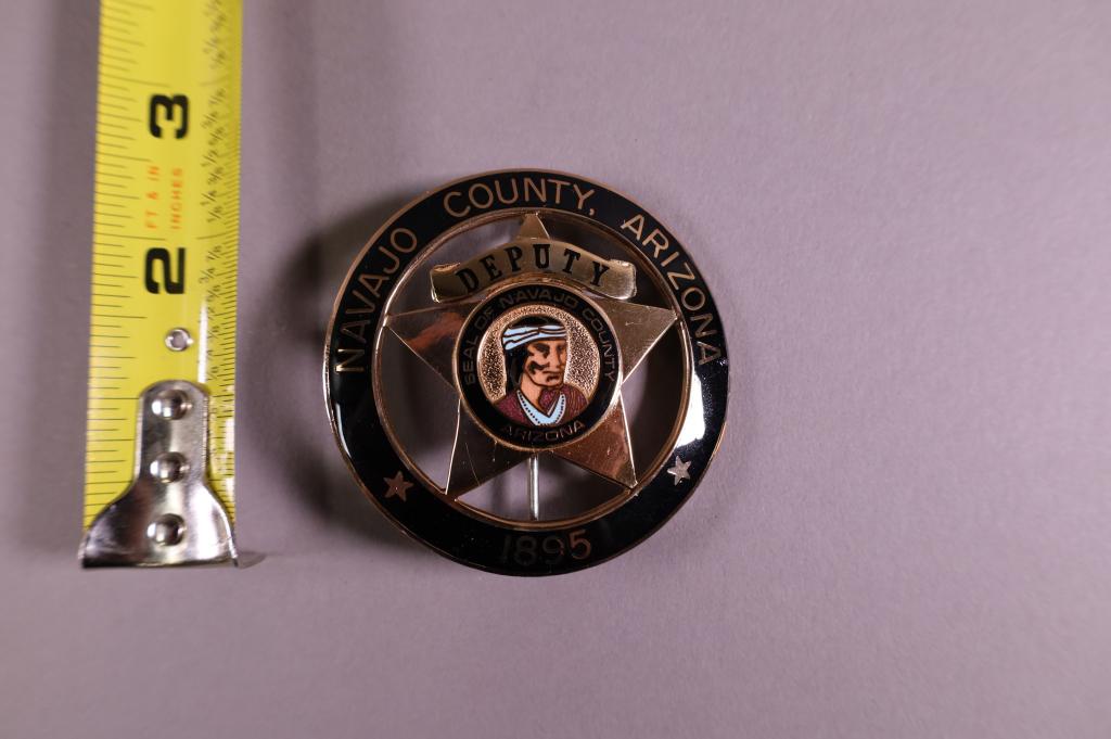 OBSOLETE NAVAJO COUNTY ARIZONA DEPUTY BADGE (1 of 2)