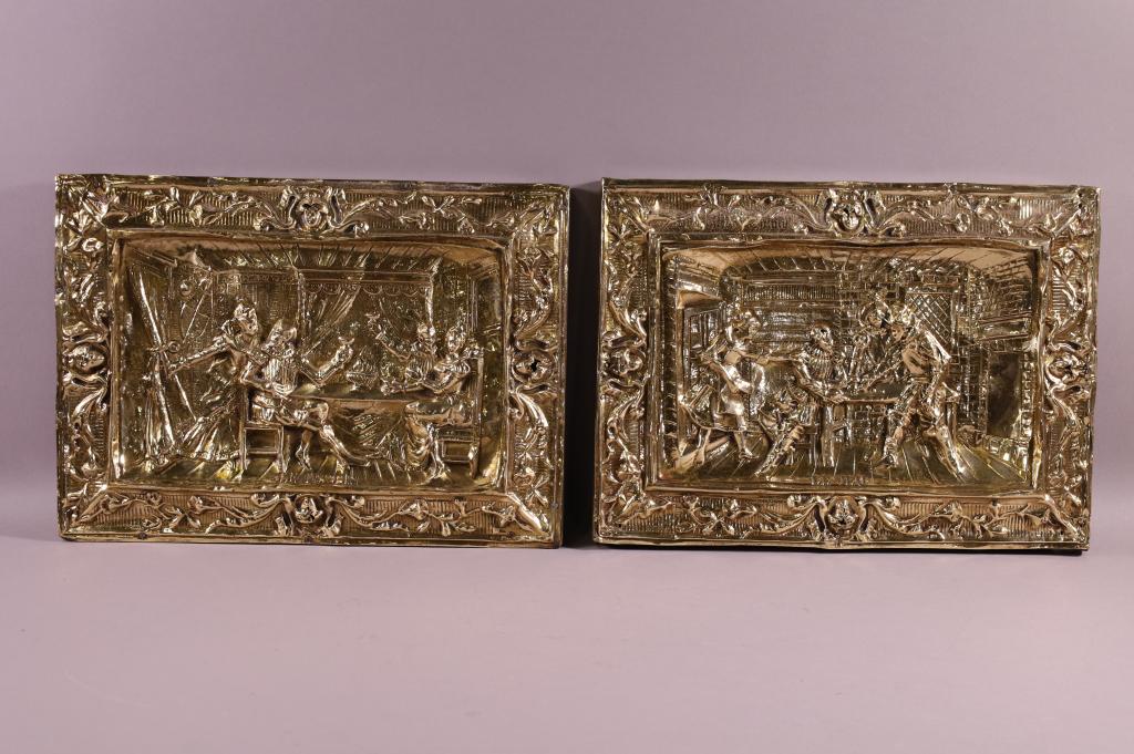 PR. OF BRASS WALL HANGINGS (1 of 4)