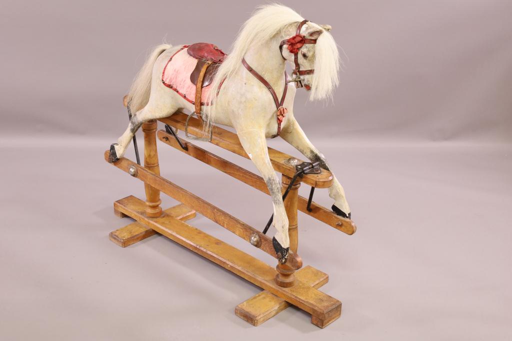 19TH CENTURY CHILD'S ROCKING HORSE (1 of 4)