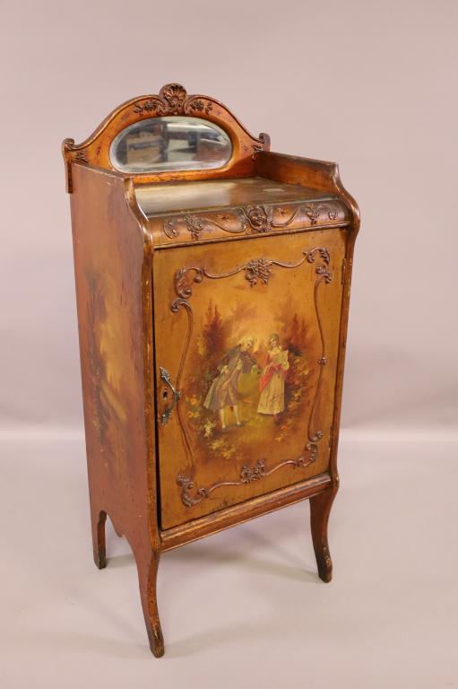 1900'S VERNIS MARTIN STYLE MUSIC CABINET (1 of 5)